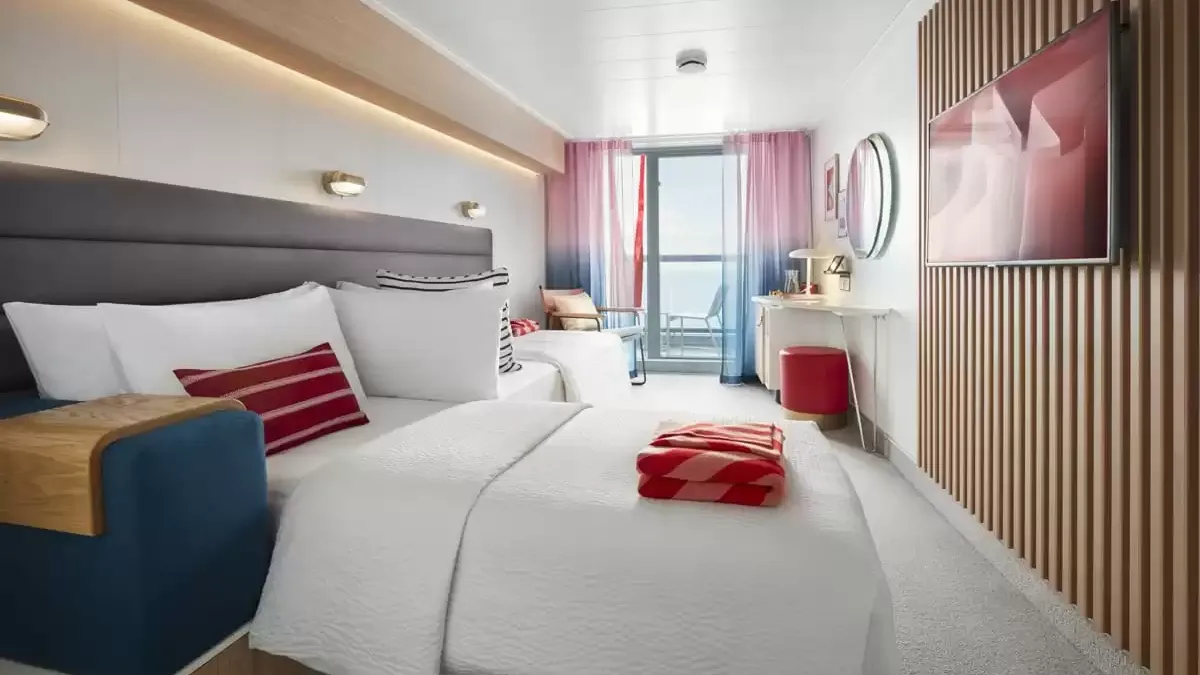 Une cabine à bord du Valiant Lady