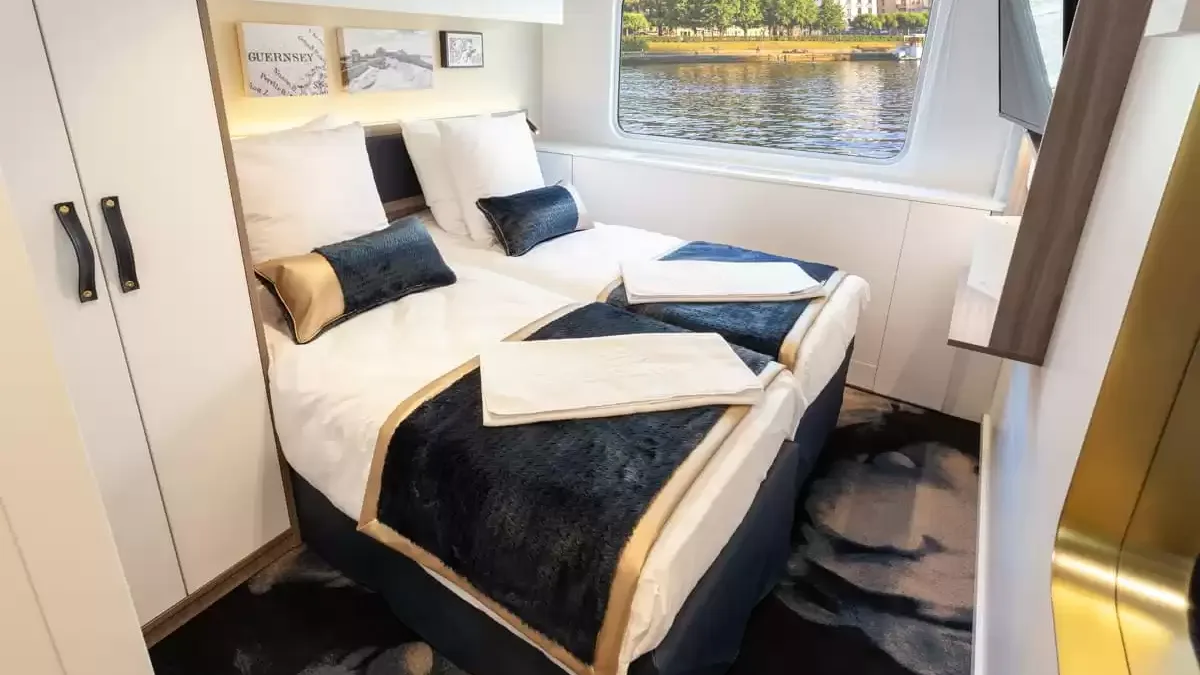Une cabine à bord du Victor Hugo