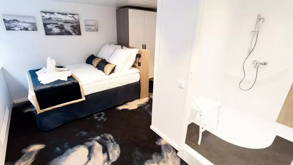 Une cabine à bord du Victor Hugo