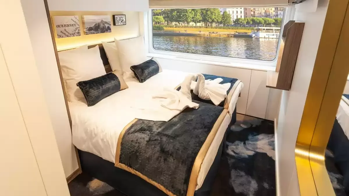 Une cabine à bord du Victor Hugo