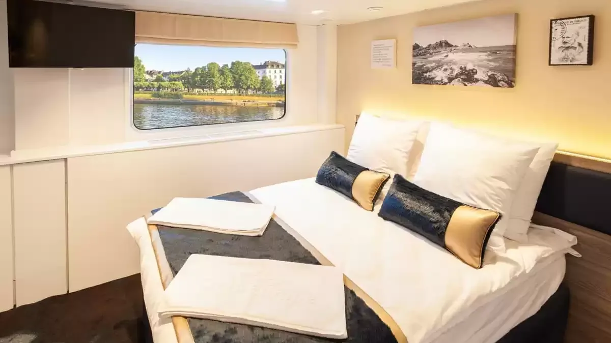 Une cabine à bord du Victor Hugo