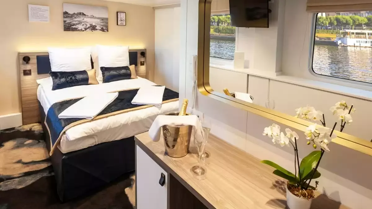 Une cabine à bord du Victor Hugo