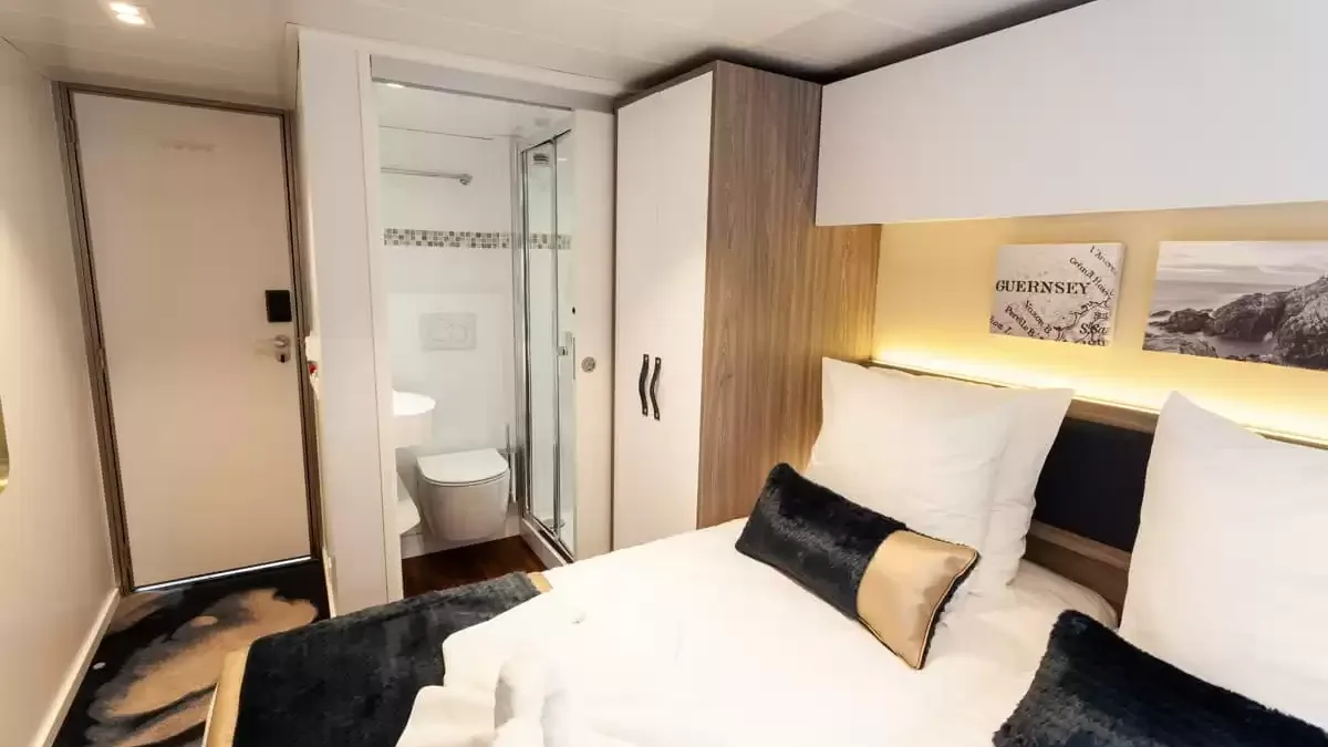 Une cabine à bord du Victor Hugo