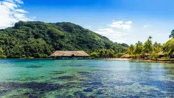 Paysages des croisières dans le Pacifique