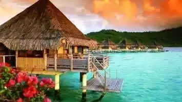 Paysages des croisières à Tahiti