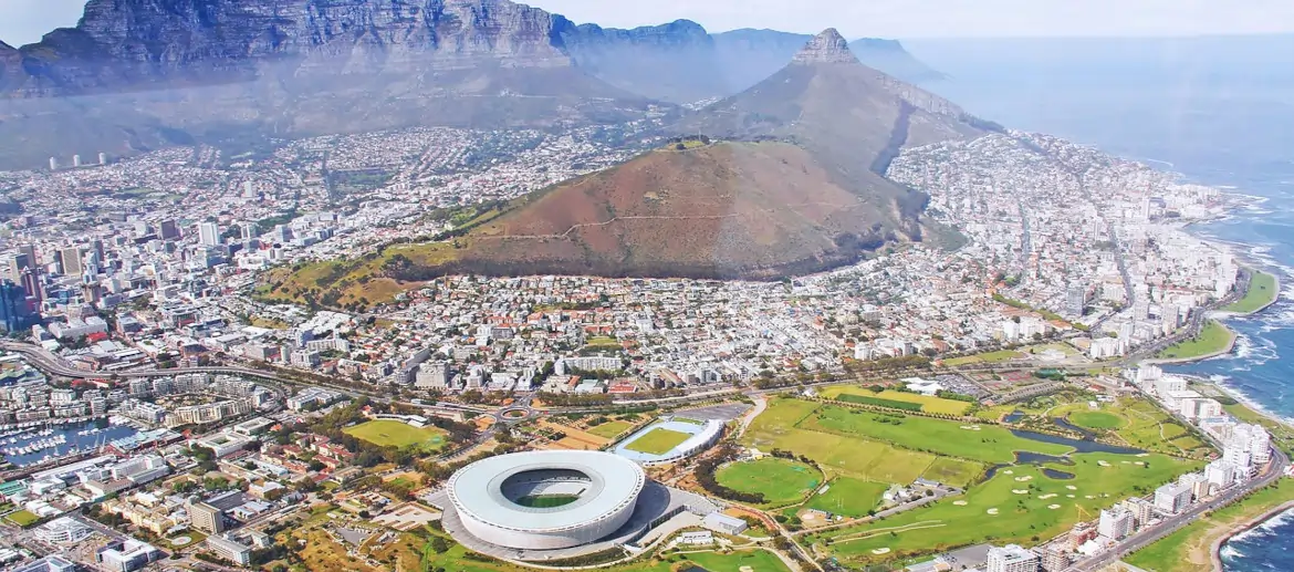 Cape Town, Vue aérienne, Afrique du Sud