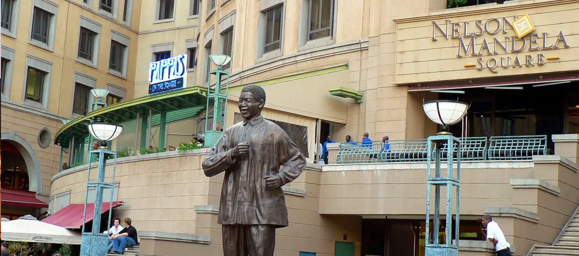 Johannesburg, Statue Nelson Mandela, Afrique du Sud