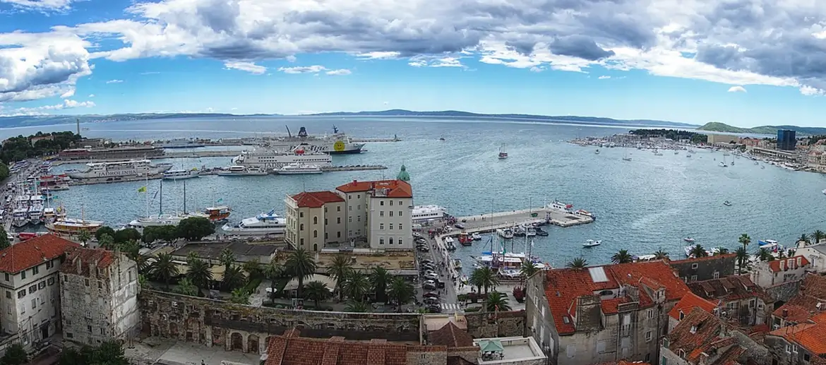 Split, Vue panoramique, Mer adriatique, Croatie