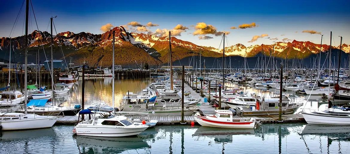 Seward, Bateaux port, Alaska, États-Unis