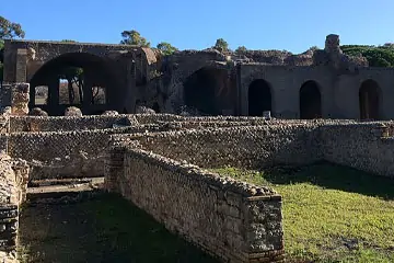 Terme Taurine vu de l'Ouest, Civitavecchia