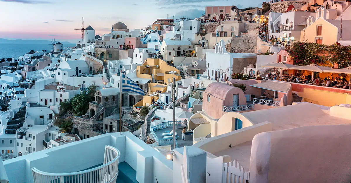 Santorin en Grèce