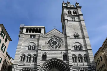 Extérieur de la Cathédrale Saint-Laurent à Gênes