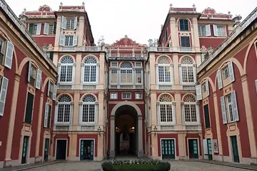 Façade du Palais royal de Gênes