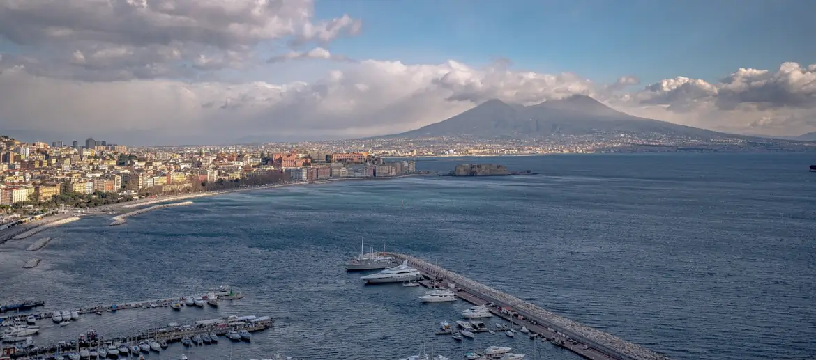  Naples, Golfe, Le vésuve, Italie