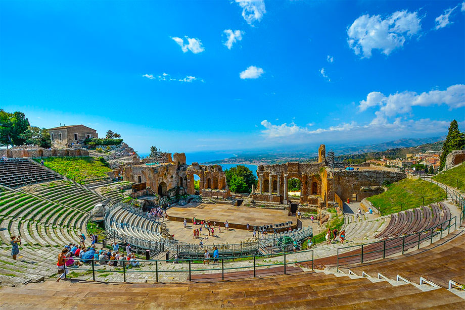 Ruines antinques à Taormina