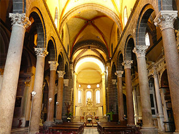 Intérieure de l'Église Santa Maria di Castello à Gênes