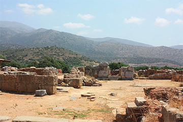 Palais de Malia. Crète. Les ruines.