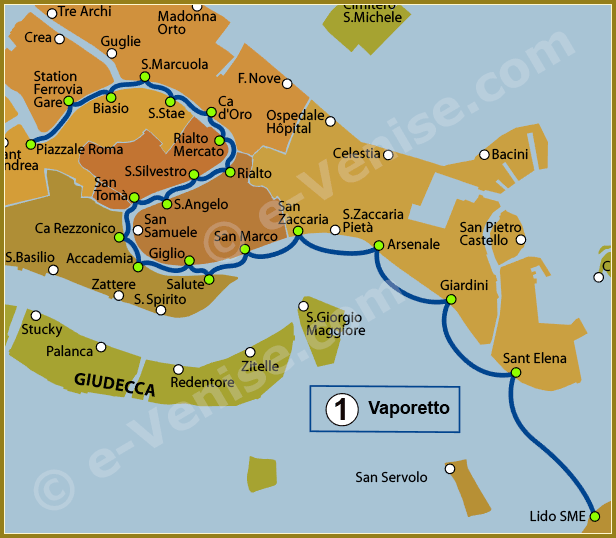 Ligne 1 Vaporetto Venise