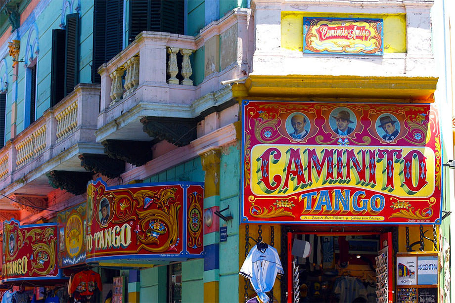 Caminito Façade colorée à  Buenos Aires, Argentine