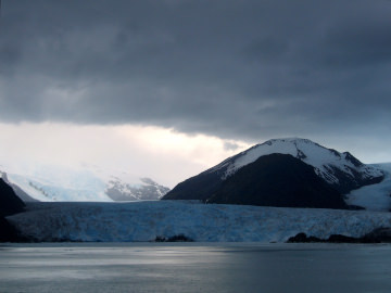 Vue du glacier Amalia, Chili