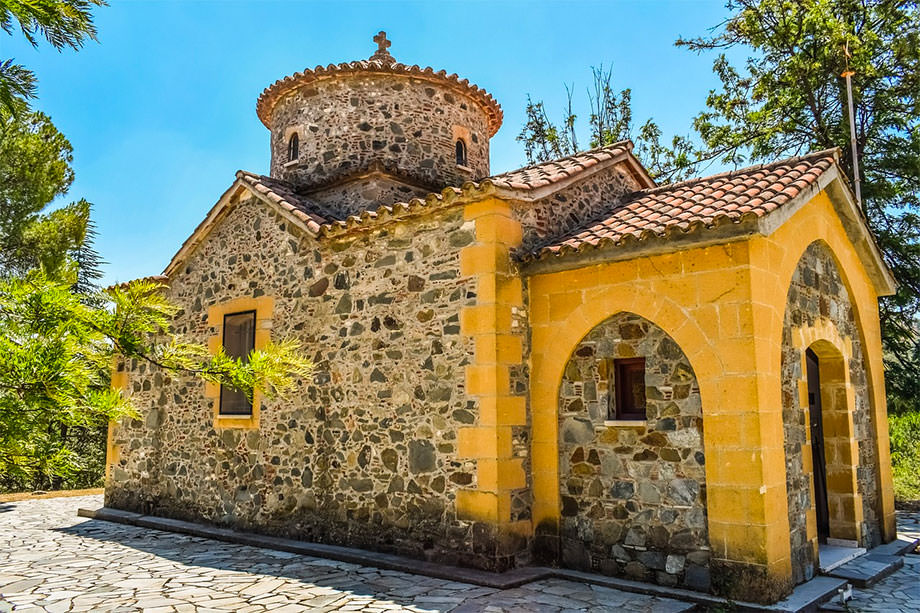 Chappelle orthodoxe, exemple de l'architecture chypriote
