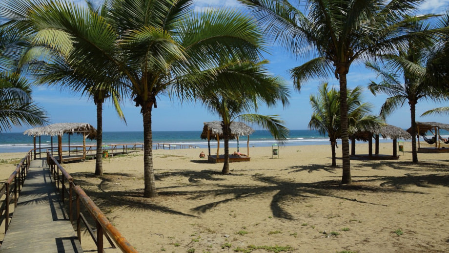 Plage paradisiaque en Equateur