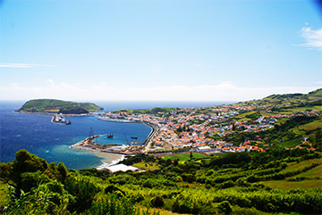 Le port de Horta, Açores