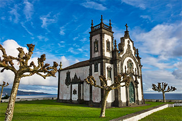 église architecture typique de Ponta Delgada