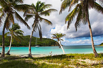 Plage dans les Grenadines 