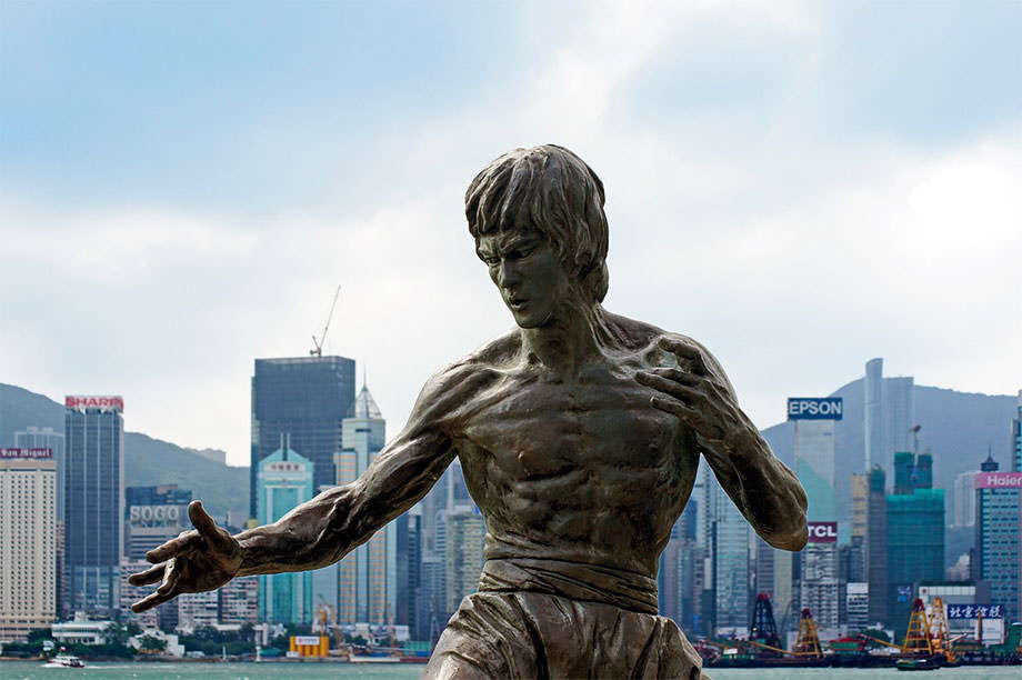 Statue Bruce Lee Hong Kong