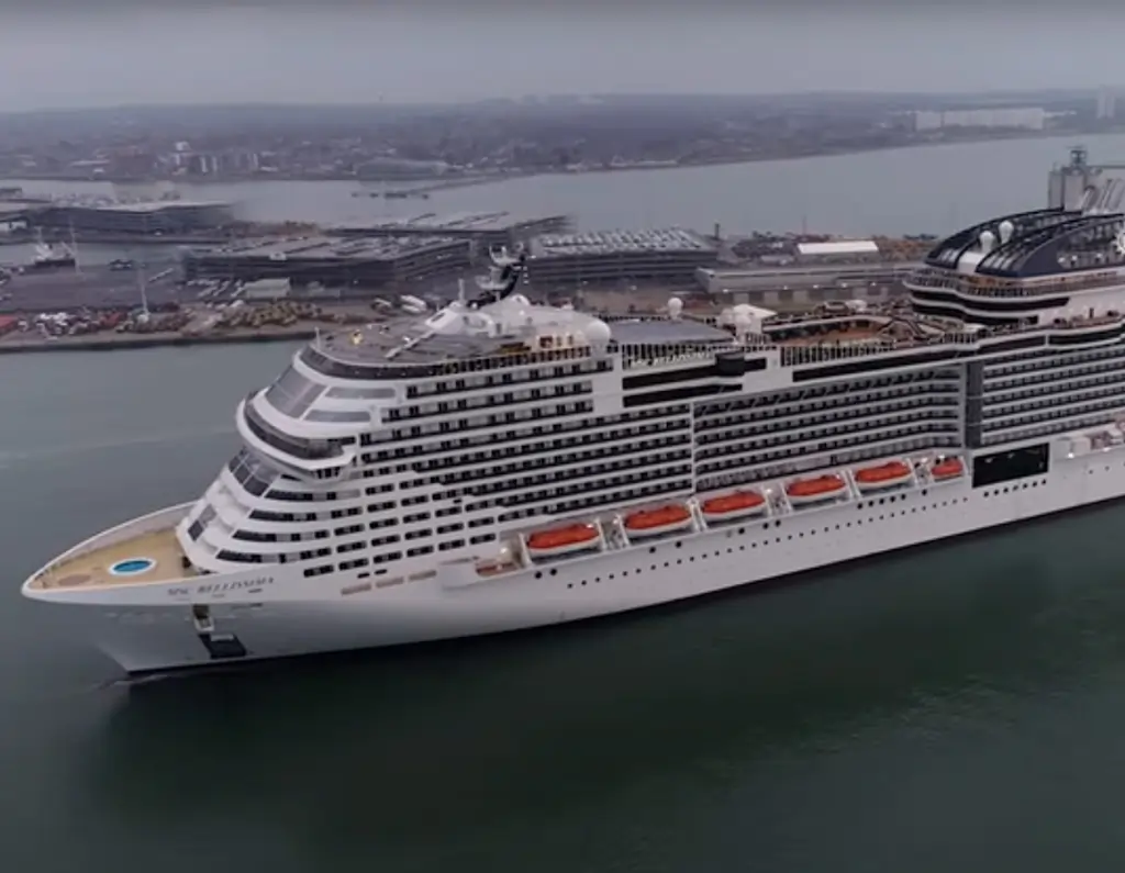 Le bateau de croisière MSC Bellissima