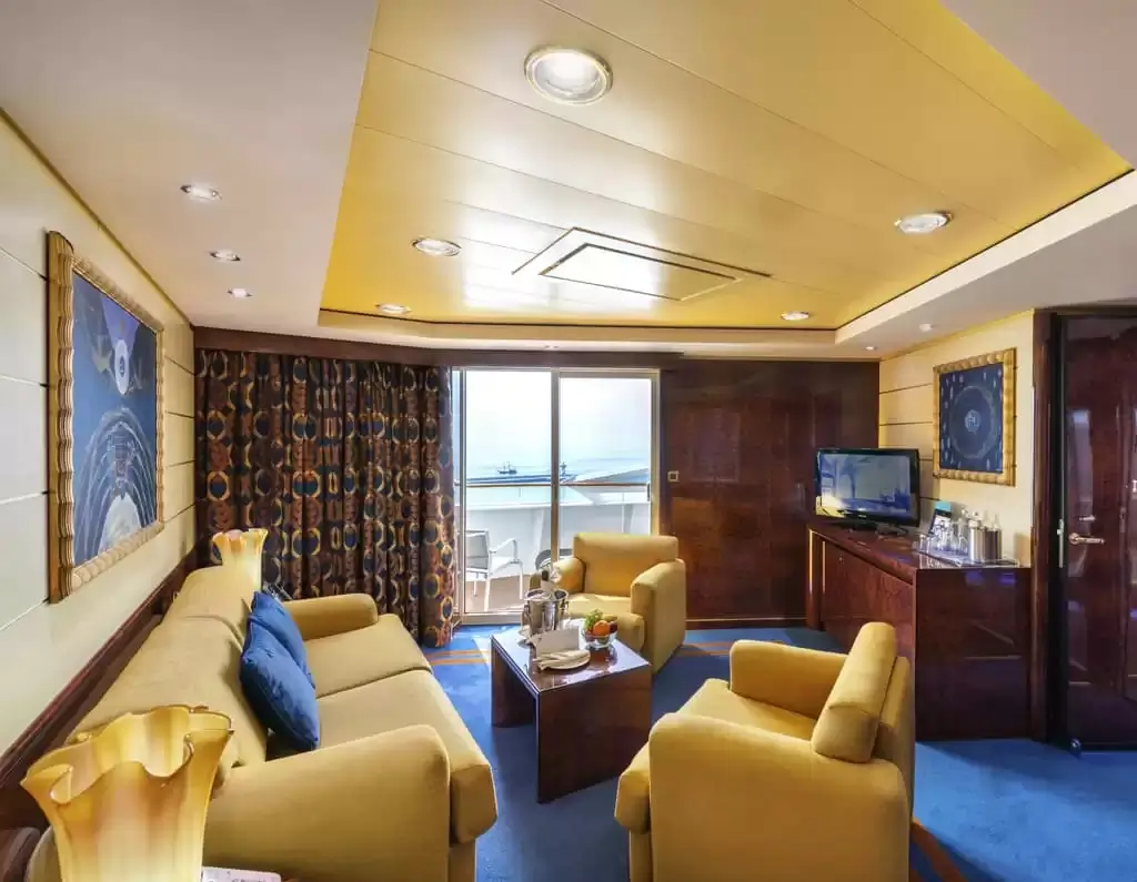 Cabine à bord du bateau de croisière MSC Fantasia