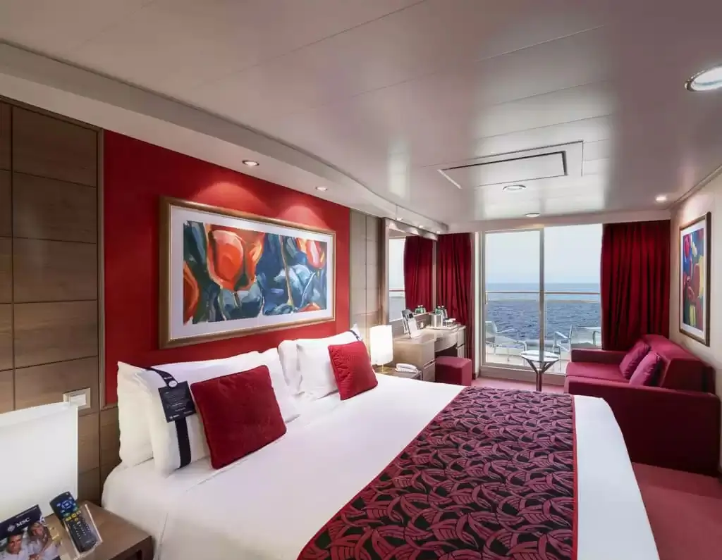 Cabine à bord du bateau de croisière MSC Musica