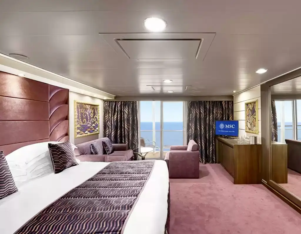 Cabine à bord du bateau de croisière MSC Preziosa