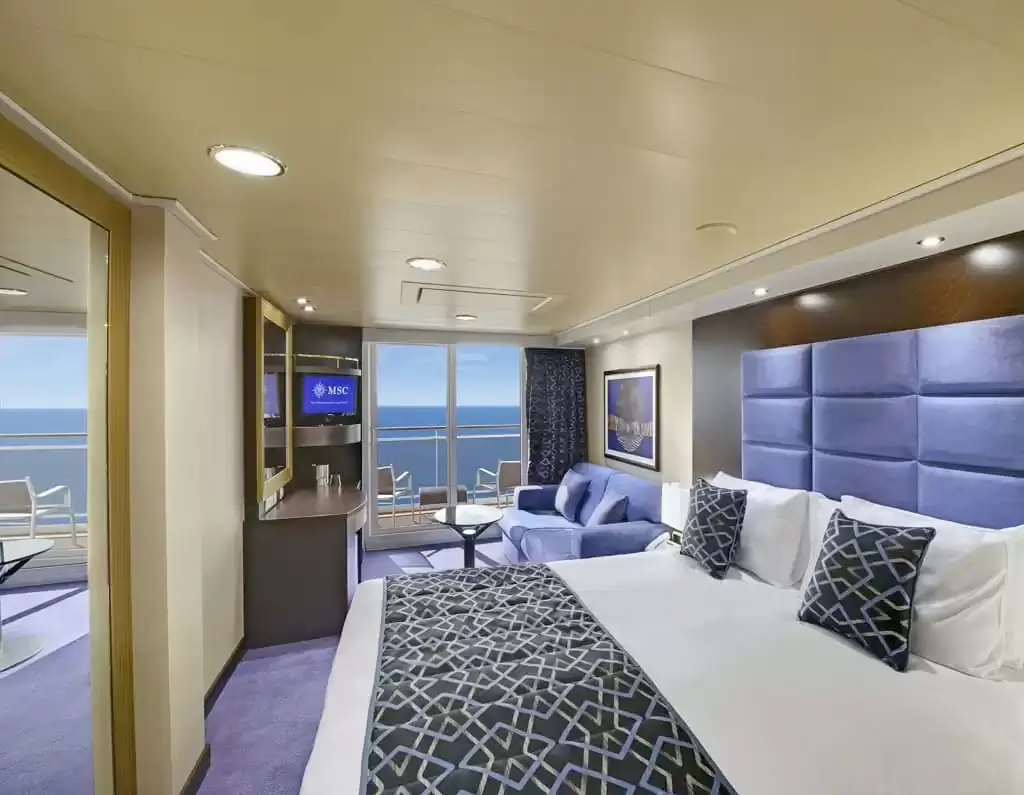 Cabine à bord du bateau de croisière MSC Preziosa