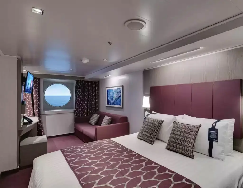 Cabine à bord du bateau de croisière MSC Seascape