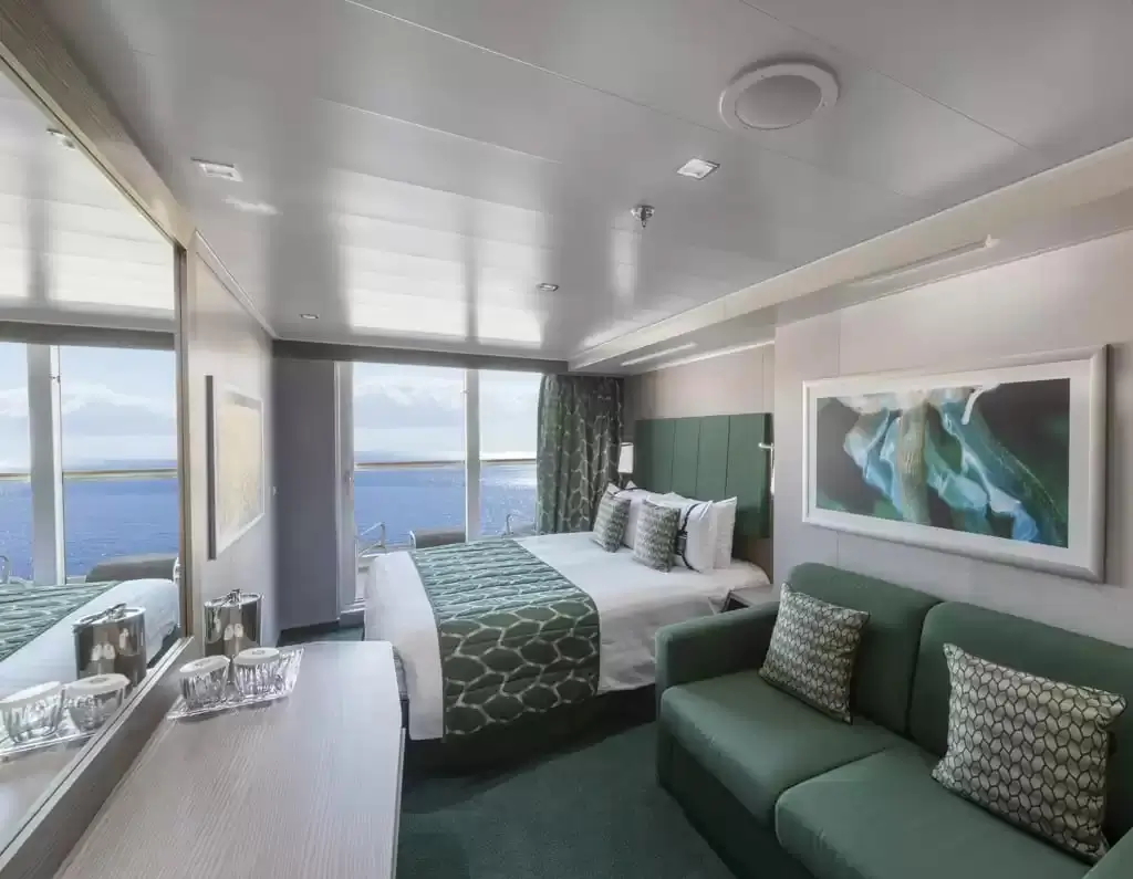 Cabine à bord du bateau de croisière MSC Seaview