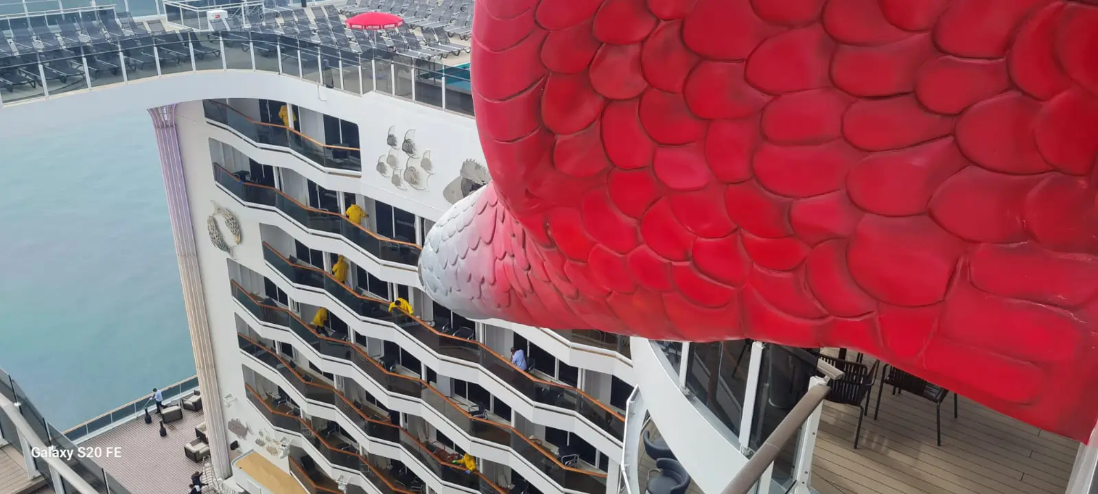 vue plongeante Venom Drop MSC World Europa