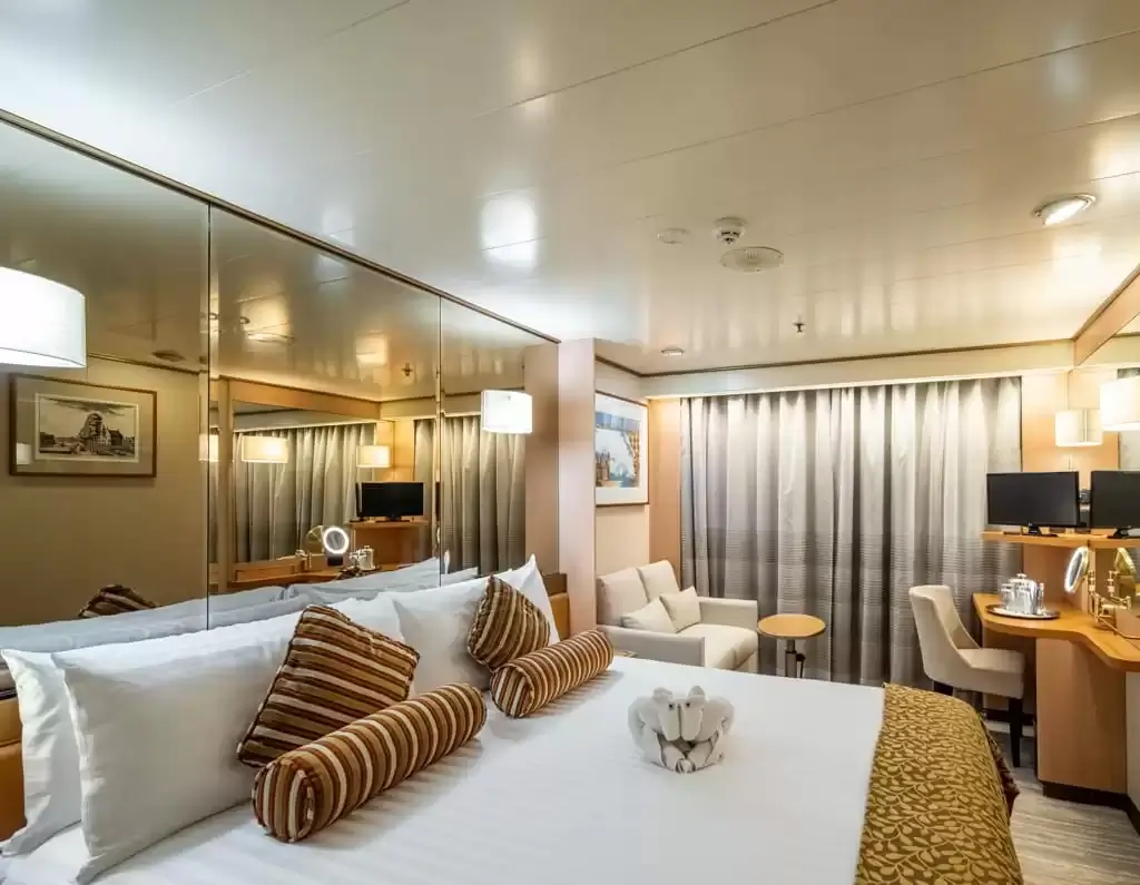 Cabine à bord du bateau de croisière Renaissance (CFC)