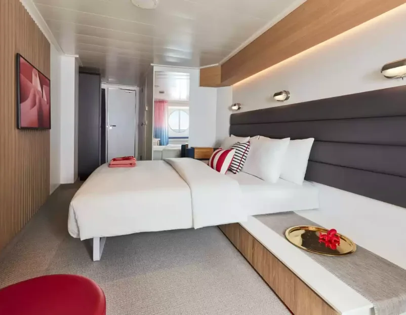 Cabine à bordu bateau de croisière Resilient Lady (Virgin Voyages)