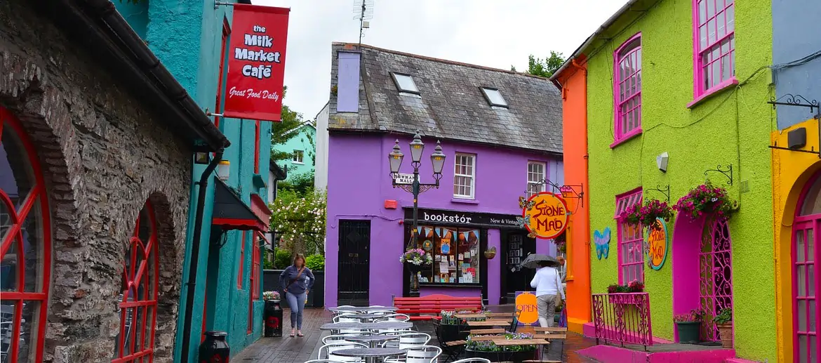 Kinsale, maisons colorées, Irlande