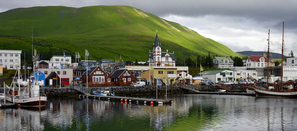Husavík, Port, Islande